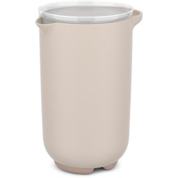 Mepal Mixbeker met deksel Chef it - 1000 ml - Past in de koelkastdeur - Magnetron- en vaatwasmachinebestendig - Bakspullen - Chalk