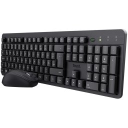 Trust TKM-360 WIRELESS KEYBOARD&MOUSE US Toetsenbord Zwart