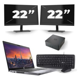 Dell Precision 3550 - Intel Core i7-10e Generatie - 15 inch - 8GB RAM - 256GB SSD - Windows 11 + 2x 22 inch Monitor