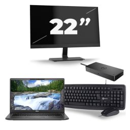Dell Latitude 7400 - Intel Core i5-8e Generatie - 14 inch - 8GB RAM - 256GB SSD - Windows 11 + 1x 22 inch Monitor