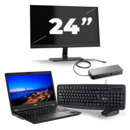 Fujitsu LifeBook E549 - Intel Core i5-8e Generatie - 14 inch - 8GB RAM - 256GB SSD - Windows 11 + 1x 24 inch Monitor