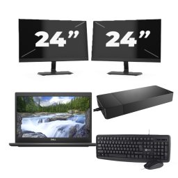 Dell Latitude 3420 - Intel Core i3-11e Generatie - 14 inch - 8GB RAM - 256GB SSD - Windows 11 Home + 2x 24 inch Monitor