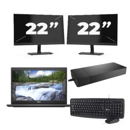 Dell Latitude 3420 - Intel Core i3-11e Generatie - 14 inch - 8GB RAM - 256GB SSD - Windows 11 Home + 2x 22 inch Monitor