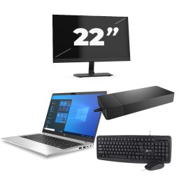 HP ProBook 430 G8 - Intel Core i5-11e Generatie - 13 inch - 8GB RAM - 256GB SSD - Windows 11 Home + 1x 22 inch Monitor