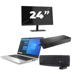HP ProBook 430 G8 - Intel Core i5-11e Generatie - 13 inch - 8GB RAM - 256GB SSD - Windows 11 Home + 1x 24 inch Monitor