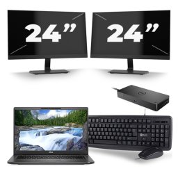 Dell Latitude 7420 - Intel Core i7-11e Generatie - 14 inch - 16GB RAM - 256GB SSD - Windows 11 Home + 2x 24 inch Monitor