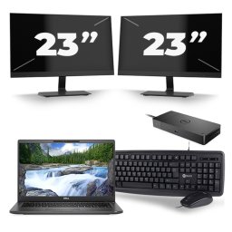 Dell Latitude 7420 - Intel Core i5-11e Generatie - 14 inch - 16GB RAM - 256GB SSD - Windows 11 Home + 2x 23 inch Monitor