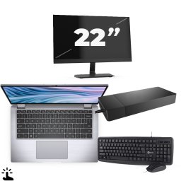 Dell Latitude 7410 - Intel Core i5-10e Generatie - 14 inch - Touch - 16GB RAM - 256GB SSD - Windows 11 Home + 1x 22 inch Monitor