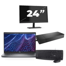 Dell Latitude 5430 - Intel Core i3-12e Generatie - 14 inch - 8GB RAM - 256GB SSD - Windows 11 Home + 1x 24 inch Monitor