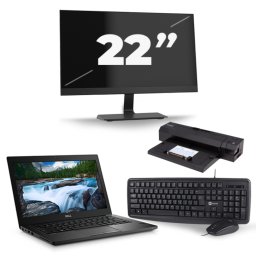 Dell Latitude 7390 - Intel Core i5-8e Generatie - 13 inch - 8GB RAM - 256GB SSD - Windows 11 + 1x 22 inch Monitor