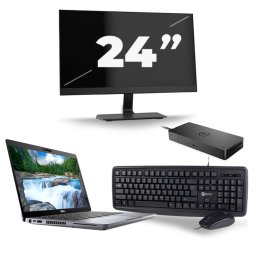 Dell Latitude 5410 - Intel Core i5-10e Generatie - 14 inch - 8GB RAM - 256GB SSD - Windows 11 + 1x 24 inch Monitor