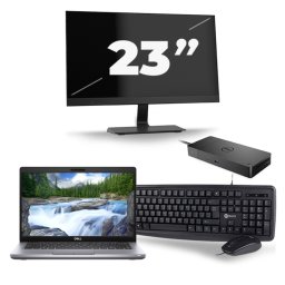 Dell Latitude 5411 - Intel Core i5-10e Generatie - 14 inch - 8GB RAM - 256GB SSD - Windows 11 + 1x 23 inch Monitor