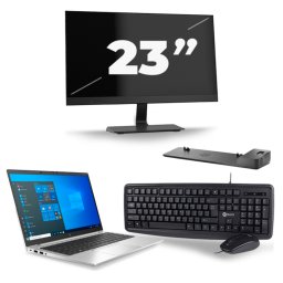 HP EliteBook 840 G8 - Intel Core i5-11e Generatie - 14 inch - 8GB RAM - 256GB SSD - Windows 11 + 1x 23 inch Monitor