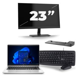 HP ProBook 640 G8 - Intel Core i5-11e Generatie - 14 inch - 8GB RAM - 256GB SSD - Windows 11 + 1x 23 inch Monitor