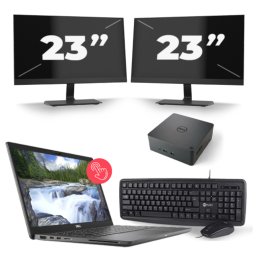 Dell Latitude 7310 - Intel Core i7-10e Generatie - 13 inch - 8GB RAM - 256GB SSD - Windows 11 + 2x 23 inch Monitor