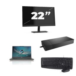 Fujitsu Lifebook U7411 - Intel Core i5-11e Generatie - 14 inch - 8GB RAM - 256GB SSD - Windows 11 Home + 1x 22 inch Monitor