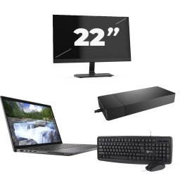 Dell Latitude 7410 - Intel Core i5-10e Generatie - 14 inch - 16GB RAM - 256GB SSD - Windows 11 Home + 1x 22 inch Monitor