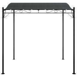 vidaXL Luifel 2x2,3 m 180 g/m² stof en staal antracietkleurig
