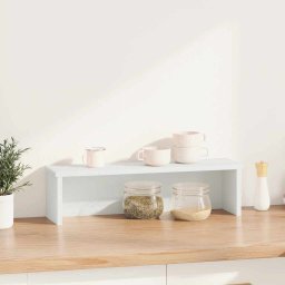 vidaXL Keukenrek stapelbaar 60x15x16 cm bewerkt hout wit