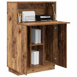 vidaXL Bureau Oud Hout Bewerkt hout 71,5 x 31,5 x 106,5 cm