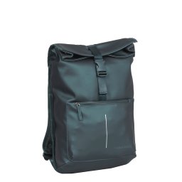 New Rebels William Baltimore Metallic Groen 13L Rolltop Rugzak Waterafstotend Laptop 14"