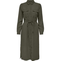 ONLY Maat 38 ONLNEW ARIS LIFE LONG BU SHIRT DRESS PNT Dames Jurk