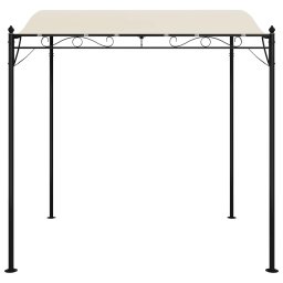 vidaXL Luifel 2x2,3 m 180 g/m² stof en staal crèmekleurig