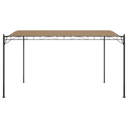 vidaXL Luifel 4x3 m 180 g/m² stof en staal taupe