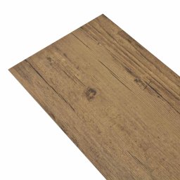 vidaXL Vloerplanken 18 pcs Walnoot Bruin 5,26 m² PVC