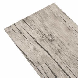 vidaXL Vloerplanken 18 pcs Grijs 5,26 m² PVC