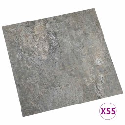 vidaXL Vloerplanken 5,11 m² 55 pcs PVC Steen muur
