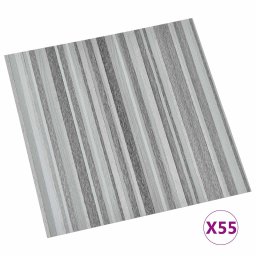 vidaXL Vloerplanken 5,11 m² 55 pcs PVC Strepen