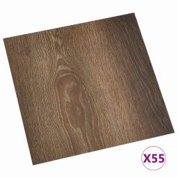 vidaXL Vloerplanken 5,11 m² 55 pcs PVC Oud hout