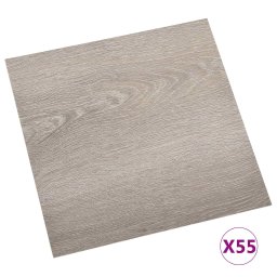 vidaXL Vloerplanken 5,11 m² 55 pcs PVC Hout