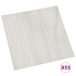 vidaXL Vloerplanken 55 pcs Crème 5,11 m² PVC