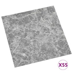 vidaXL Vloerplanken 5,11 m² 55 pcs PVC Grijs