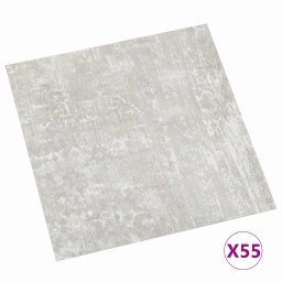 vidaXL Vloerplanken 5,11 m² 55 pcs PVC Wit en Hout