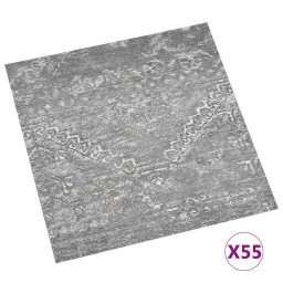 vidaXL Vloerplanken 55 pcs Beton Grijs 5,11 m² PVC