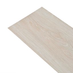 vidaXL Vloerplanken 18 pcs Eiken Klassiek Wit 2,51 m² PVC