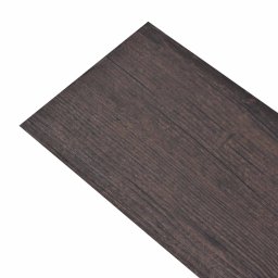 vidaXL Vloerplanken 18 pcs Donkerbruin 2,51 m² PVC