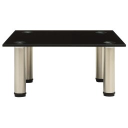 vidaXL Tv-meubel 40x35x17 cm gehard glas zwart