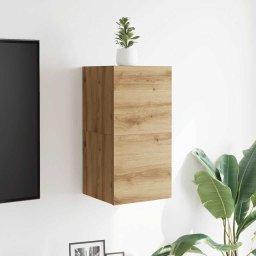 vidaXL Tv-wandmeubelen 2 st 30,5x30x30 cm artisanaal eikenkleurig