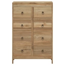vidaXL Ladekast 55x30x90 cm massief teakhout