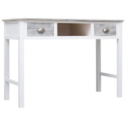 vidaXL Schrijftafel 110x45x76 cm hout grijs