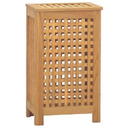 vidaXL Wasmand 35x25x60 cm massief teakhout