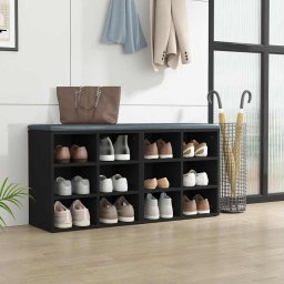 vidaXL Schoenenkasten 2 st 52,5x30x50 cm zwart