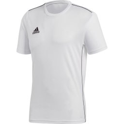 Adidas - Maat S Core 18 Sportshirt Heren - White/Black