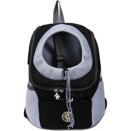 Mangu Paws Hondentas - Honden draagtas - Draagtas hond - Hondenrugzak - Draagzak hond - Onderweg - XL - Licht - Zwart - Max 8 KG