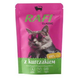 10x100g Kip Rafi Cat Classic natvoer voor katten