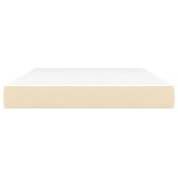 vidaXL Pocketveringmatras medium 140x200x20 cm stof crèmekleurig